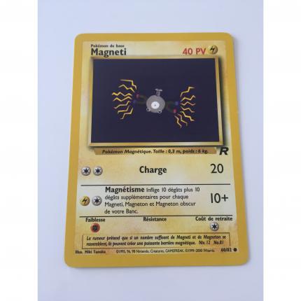 Carte pokémon magnéti 60/82 commune team rocket wizard