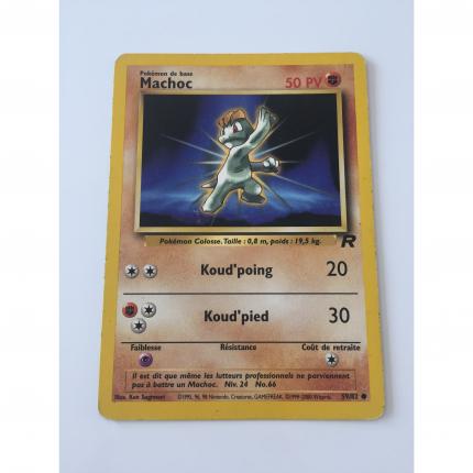 Carte pokémon machoc 59/82 commune team rocket wizard