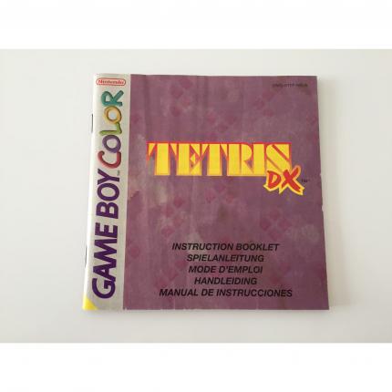 NOTICE SEULE TETRIS DX NINTENDO GAME BOY COLOR DMG-ATEP-NEU5