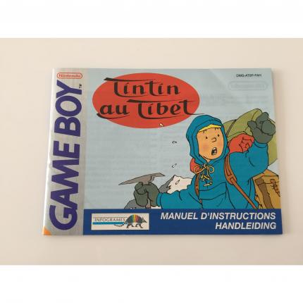 NOTICE SEULE TINTIN AU TIBET NINTENDO GAME BOY DMG-AT6P-FAH