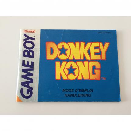 NOTICE SEULE DONKEY KONG NINTENDO GAME BOY DMG-QD-FAH-2