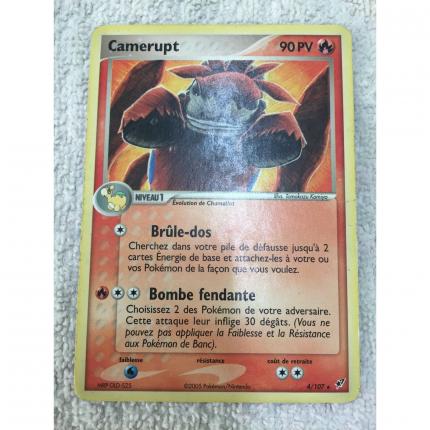 Carte pokémon Camerupt rare 4/107 ex deoxys