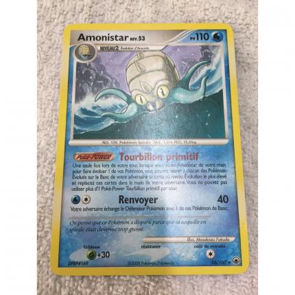 Carte pokémon Amonistar 26/100 rare Diamant et perle Aube Majestueuse 2008