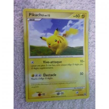 Carte pokémon pikachu 70/100 commune Diamant & Perle AUBES MAJESTUEUSE