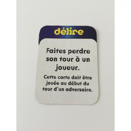 CARTE DÉLIRE FAITES PERDRE SON TOUR PIÈCE DÉTACHÉE SCRABBLE DÉLIRE