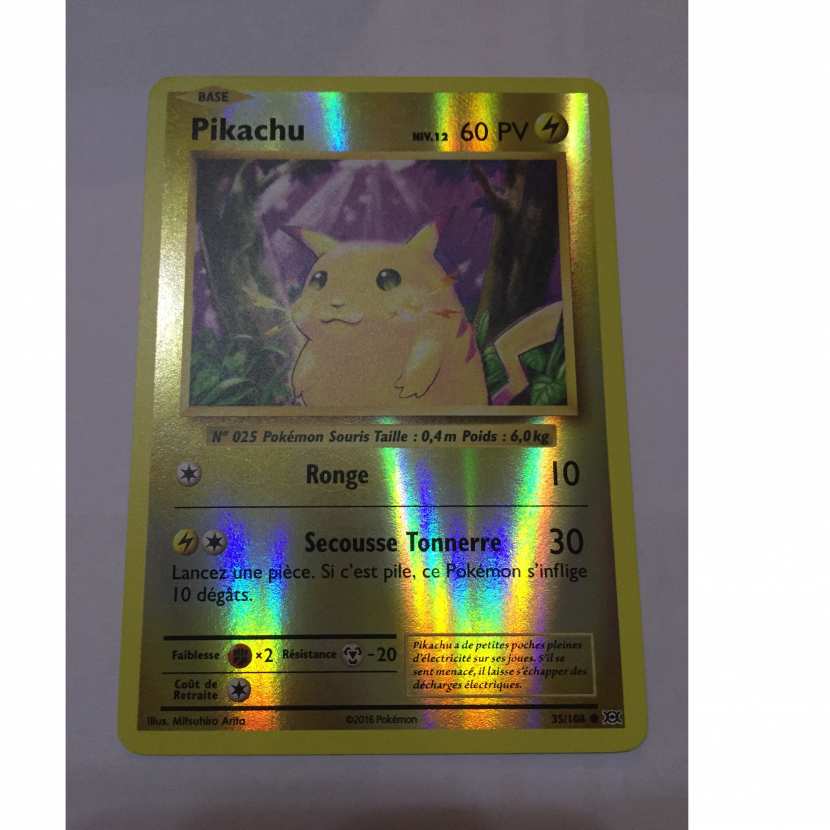 35 108 Carte Pokemon Pikachu 35 108 Commune Reverse Xy Xy12 Evolutions