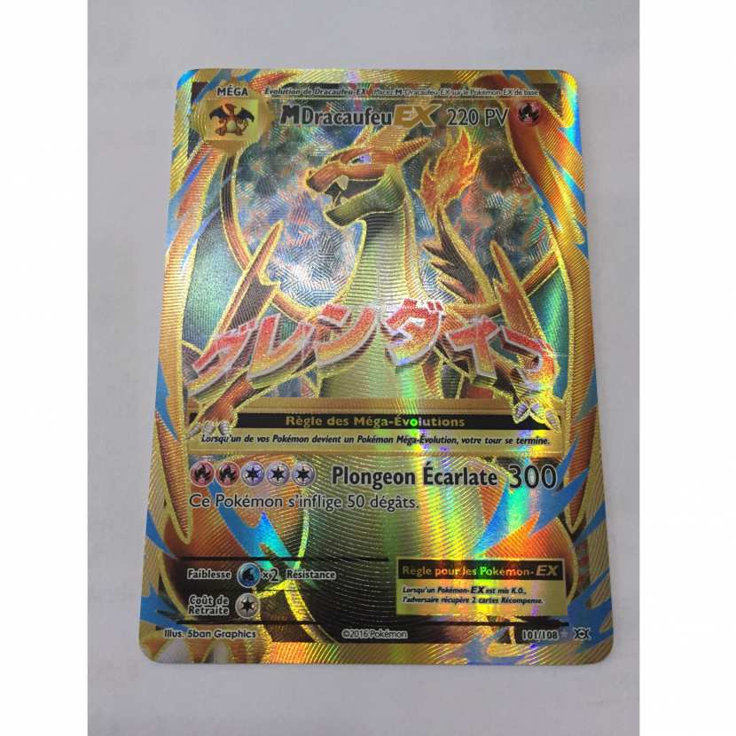 Carte Pokemon Mega Dracaufeu Ex 101 108 Ultra Rare Holographique Xy12