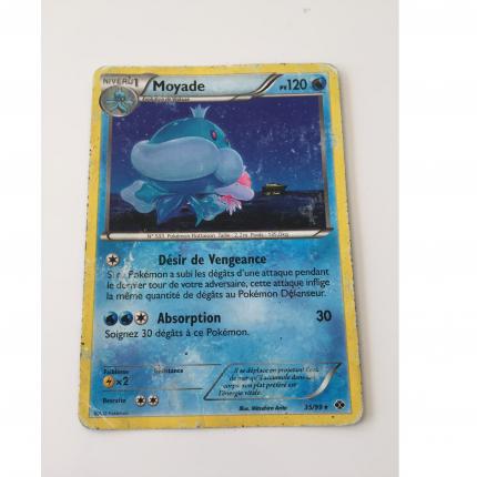 35/99 - Carte Pokemon noir et blanc destinées futures moyade 35/99 rare usée