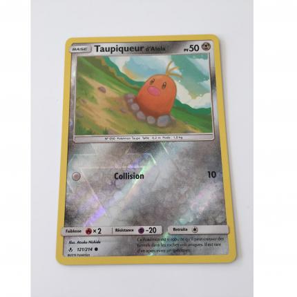 Carte Pokemon Taupiqueur d alola 121/214 Commune soleil lune alliance infaillibl