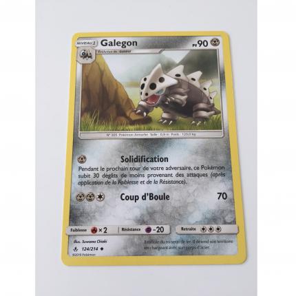 Carte Pokemon Galegon 124/214 peu commune soleil lune alliance infaillible SL10