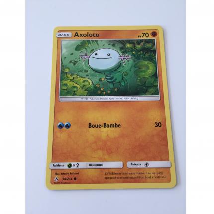 96/214 - Carte Pokemon Axoloto 96/214 commune SL10 Soleil et Lune alliance infaillible