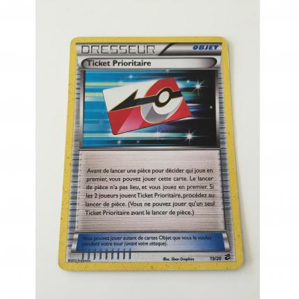 19/20 - Carte Pokemon Ticket Prioritaire 19/20 Noir & Blanc Coffre des dragons