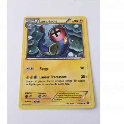 63/160 - Carte pokémon Lampéroie 63/160 peu commune XY5 Xy Primo-choc