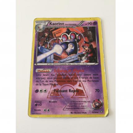 11/34 - Carte Pokemon Kaorine 11/34 rare holographique XY Double Danger
