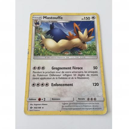 105/149 - Carte Pokemon Mastouffe 105/149 rare Soleil & Lune