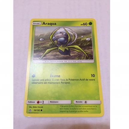 16/156 - Carte Pokemon Araqua 16/156 commune Soleil Lune SL5 Ultra Prisme