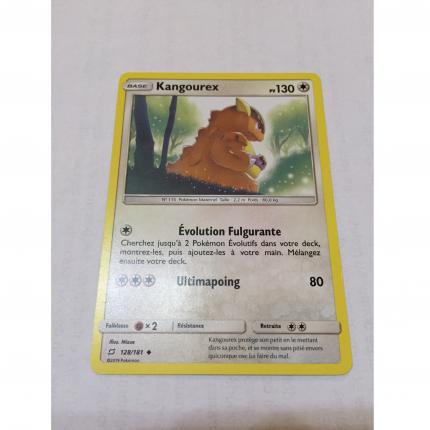 128/181 - Carte pokémon kangourex 128/181 peu commune Soleil & Lune Duo de choc