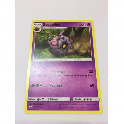 57/147 - Carte pokémon Scobolide 57/147 peu commune soleil & lune ombres ardentes