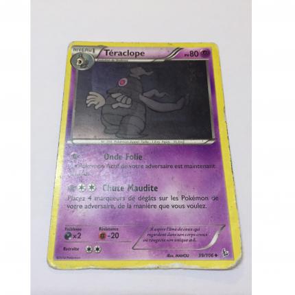 39/106 - Carte Pokemon Téraclope 39/106 peu commune XY Etincelles abimé