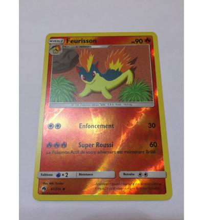 41/214 - Carte Pokemon feurisson 41/214 peu commune REVERSE Soleil & Lune SL08 Tonnerre Perdu