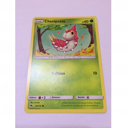 23/214 - Carte Pokemon chenipotte 23/214 commune Soleil & Lune Tonnerre Perdu