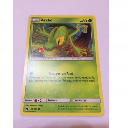 20/214 - Carte Pokemon Arcko 20/214 commune Soleil & Lune SL8 Tonnerre Perdu