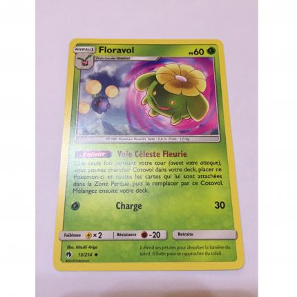 13/214 - Carte Pokemon Floravol 13/214 peu commune Soleil & Lune SL8 Tonnerre Perdu