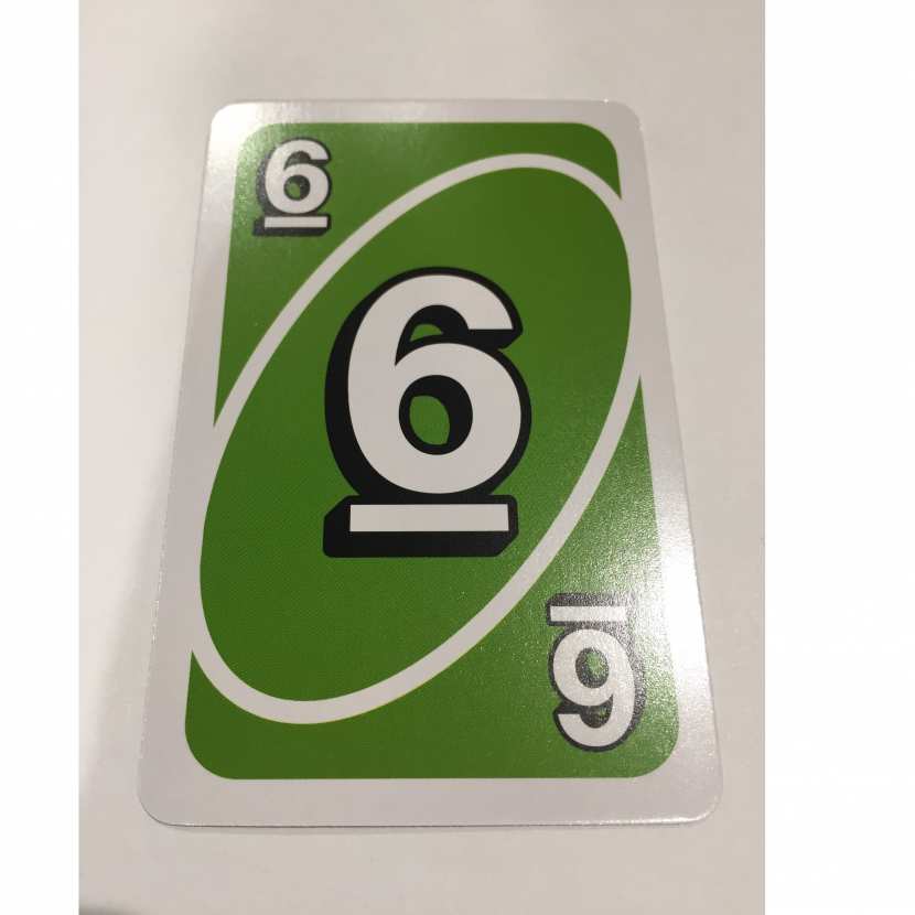 Carte Verte Numero 6 Jeu De Societe Uno Mattel Games
