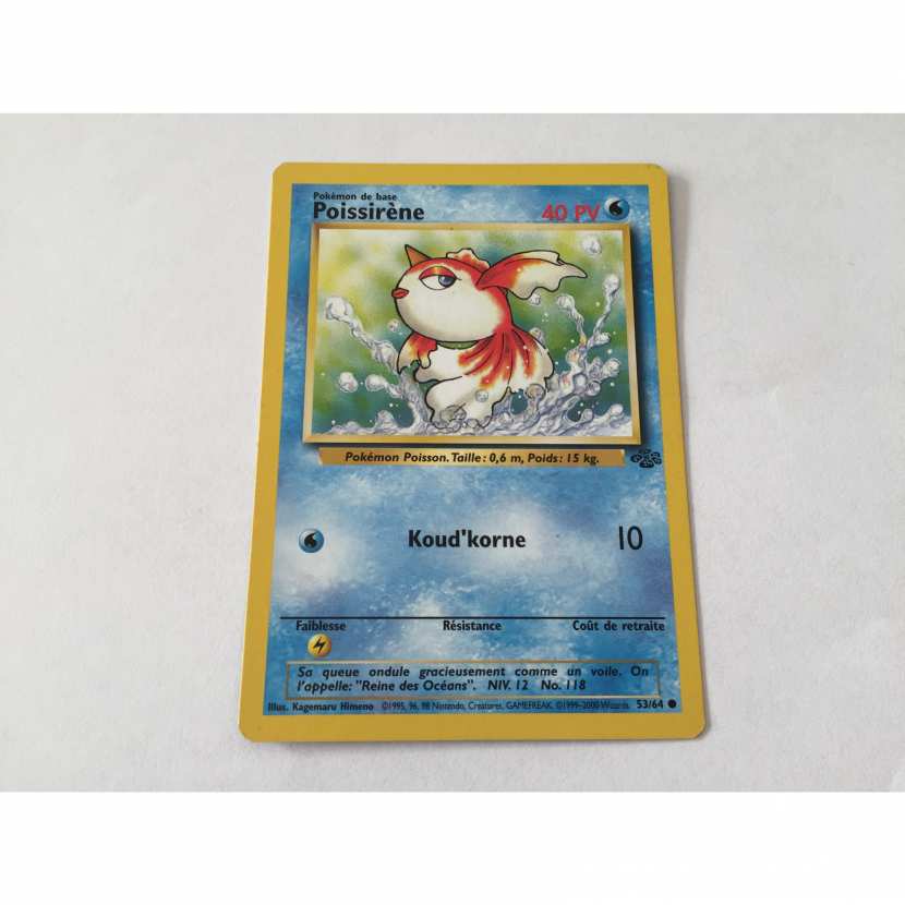 53 64 Carte Pokemon Poissirene 53 64 Commune Jungle Wizards 1995 53 64 Carte Pokemon Poissirene 53 64 Commune Jungle Wizards 1995