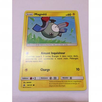 34/131 - Carte Pokemon Magnéti 34/131 commune Soleil & Lune SL06 Lumière interdite