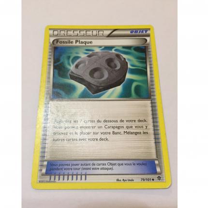 79/101 - Carte Pokemon Fossile plaque 79/101 peu commune Noir & Blanc Explosion Plasma