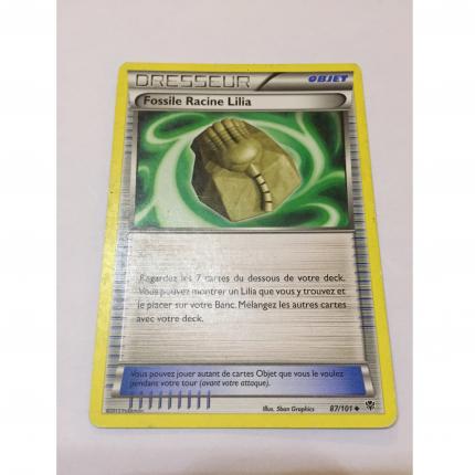 87/101 - Carte Pokemon Fossile Racine Lilia 87/101 peu commune N&B Explosion Plasma