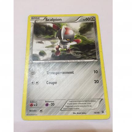 19/39 - Carte Pokemon scalpion 19/39 XY Bienvenue à Kalos