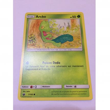 7/168 - Carte Pokemon Arcko 7/168 commune Soleil & Lune Tempête Céleste