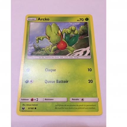 8/168 - Carte Pokemon Arcko 8/168 commune Soleil & Lune Tempête Céleste