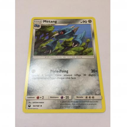 94/168 - Carte Pokemon Métang 94/168 peu commune Soleil & Lune Tempête Céleste