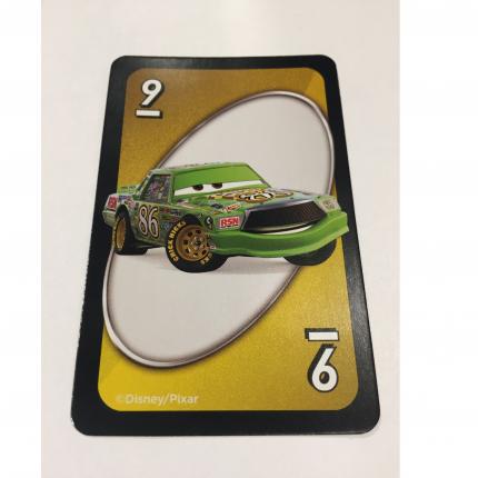 CARTE JAUNE NUMÉRO 9 CHICK HICKS UNO DISNEY PIXAR CARS 3 MATTEL GAMES