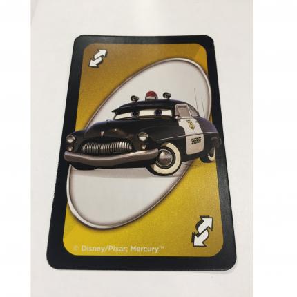 CARTE JAUNE CHANGEMENT DE SENS SHERIF UNO DISNEY PIXAR CARS 3 MATTEL GAMES