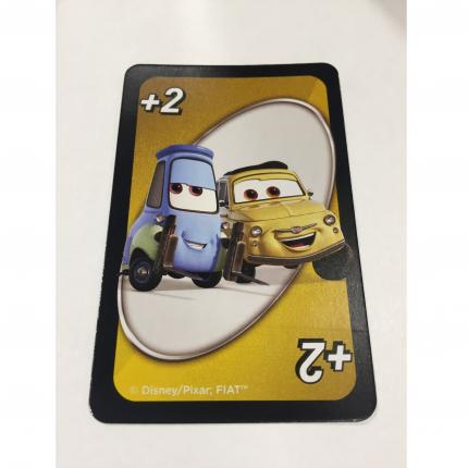 CARTE JAUNE +2 LUIGI & GUIDO UNO DISNEY PIXAR CARS 3 MATTEL GAMES