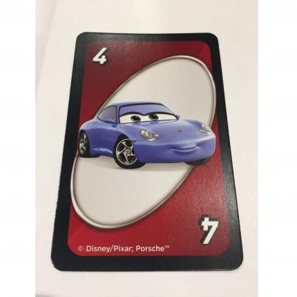 CARTE ROUGE NUMÉRO 4 SALLY UNO DISNEY PIXAR CARS 3 MATTEL GAMES