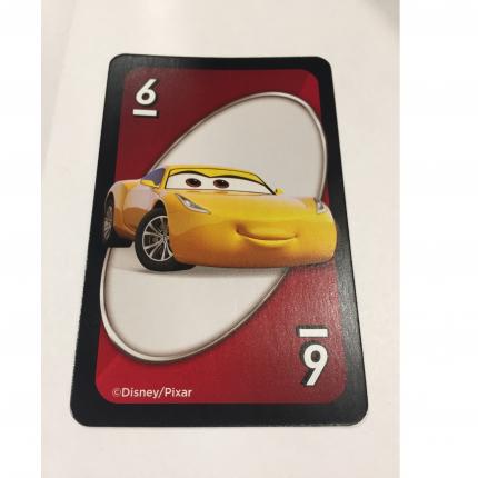 CARTE ROUGE NUMÉRO 6 CRUZ UNO DISNEY PIXAR CARS 3 MATTEL GAMES