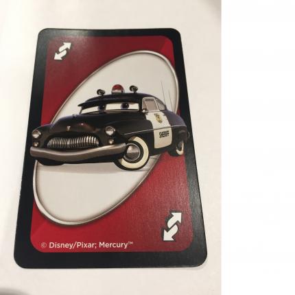 CARTE ROUGE CHANGEMENT DE SENS SHERIF UNO DISNEY PIXAR CARS 3 MATTEL GAMES