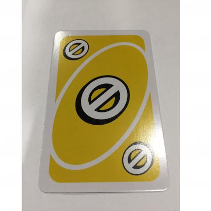 CARTE JAUNE PASSE TON TOUR JEU DE SOCIÉTÉ UNO MATTEL GAMES