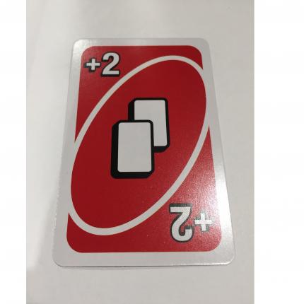 CARTE ROUGE +2 JEU DE SOCIÉTÉ UNO MATTEL GAMES