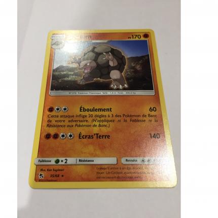 35/68 - Carte Pokemon grolem 35/68 rare Soleil & Lune Destinées Occultes