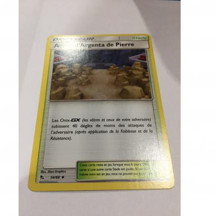 54/68 - Carte Pokemon Arène d argenta de pierre 54/68 peu commune S&L Destinées Occultes