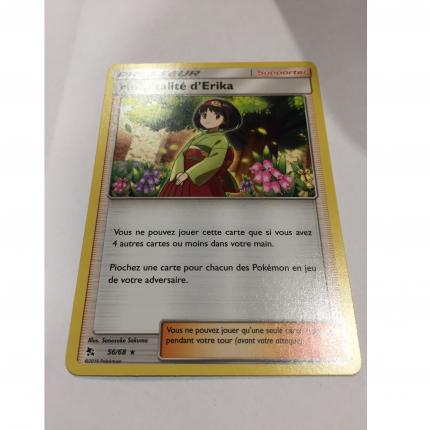 56/68 Carte Pokemon Hospitalité d Erika 56/68 rare Soleil & Lune Destinées Occultes