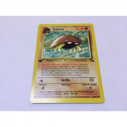 50/62 - Carte pokémon kabuto 50/62 fossile commune 1 ère édition wizard