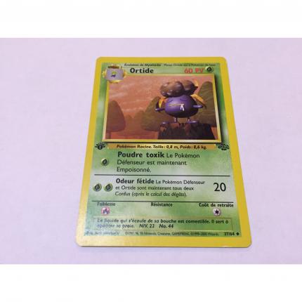 37/64 - Carte pokémon ortide 37/64 peu commune jungle wizard logo 1 ère édition