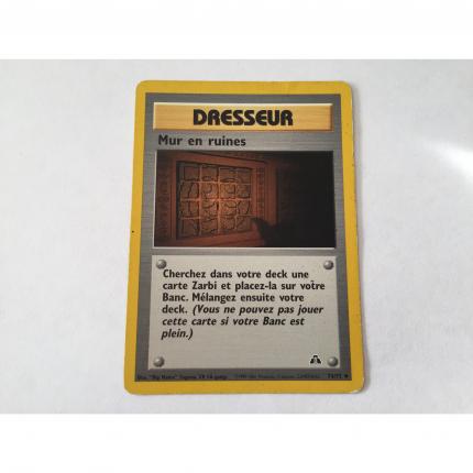 74/75 - Carte Pokemon dresseur mur en ruines 74/75 peu commune Néo Discovery Wizard